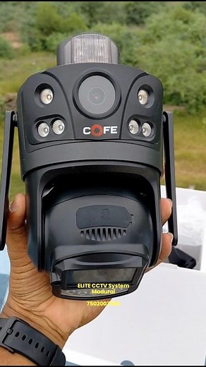 COFE 6mp(3+3mp) Solar Linkage Camera Installation #elitecctvsystem #madurai #shorts #maduraitag