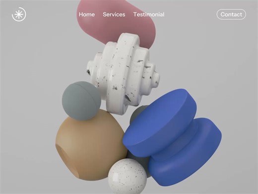 Landing Page 3D Animation