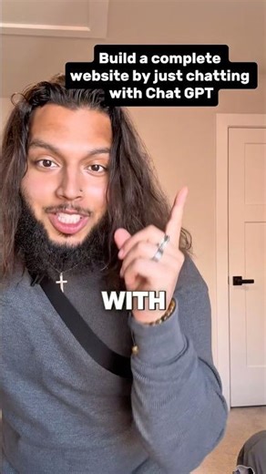 Building a site by just chatting with Chat GPT #shorts #ai #chatgpt