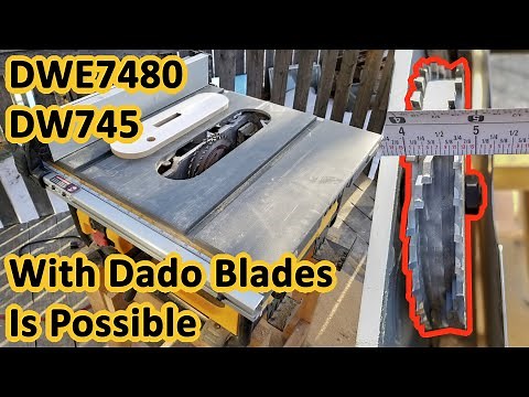 How to Modify DeWalt DW745 and DWE7480 to use with 13/16" Dado Blades