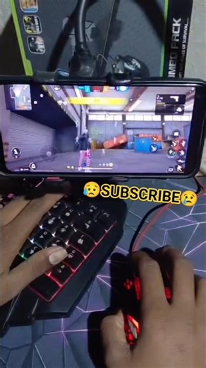 PC GAMEPLAY IN MOBILE KEYBOARD MOUSE SETUP #VIRAL #KEYBOARD MOUSE