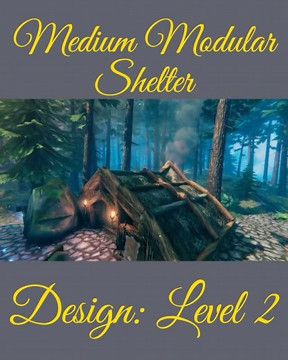 Valheim Medium Modular Shelter Designs #valheim #valheimbuilding #gameplay