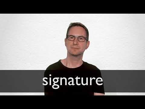 How to pronounce SIGNATURE in British English