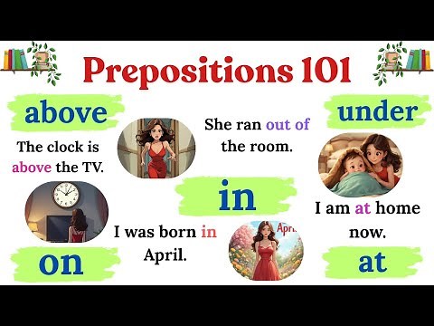 🎯 Learn English Prepositions Easily with 80+ Daily Sentences | For Beginners (A1-A2 Level)
