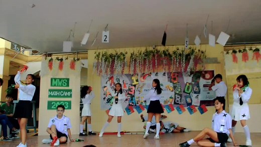High School Math Jingle Dance Performance