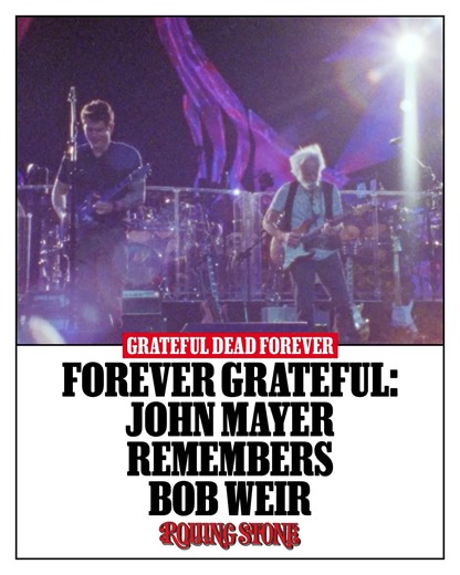 Rolling Stone on Instagram: "In a new interview, Dead & Company singer-guitarist John Mayer reflects on sharing the stage with legend, bandmate, and friend Bob Weir. Speaking to Rolling Stone while still processing the loss, the seven-time Grammy winner let the tears flow along with fond and funny memories of his time with Bobby and the band. "It’s like they had 24 notes and the rest of the world had 12. That’s how it sounded to me." Hit the link in bio to read. 📷 video by @chloekeiliawe