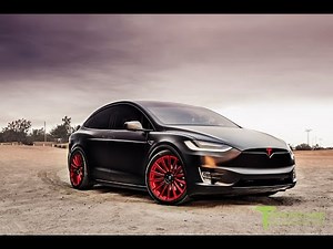 Tesla model X dances to music Merry Christmas Song 2017