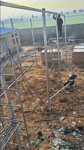 Harnessing the Sun: Workers Install Solar Panels for a Sustainable Future