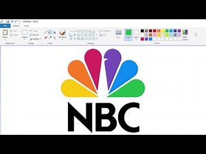 How to draw the NBC logo using MS Paint | How to draw on your computer
