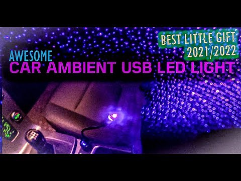 Car roof USB LED ambient star light