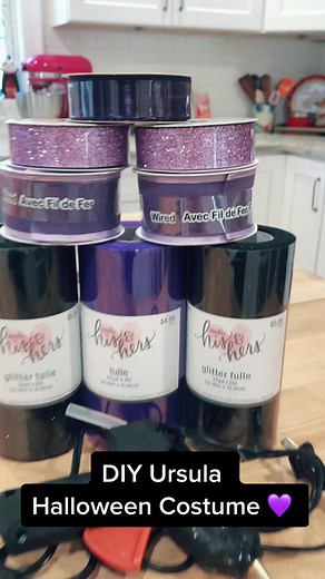 DIY Ursula costume🐙💜 #disney #disneyworld #disneyvillain #disneyprincess #thelittlemermaid #ursula #ursulacosplay #villains #magickingdom #diy #diycostumes