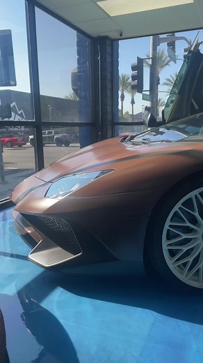 Travis Scott’s 1 of 1 Chocalate brown Lambo SV Aventador🔥 #sv #svj #travisscott #travis #westcoast