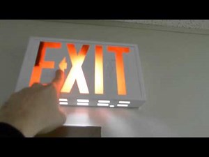 Electrician fail: EXIT sign installation