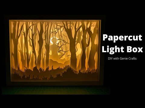 HOW TO PAPERCUT LIGHTBOX - BASICS | PAPER CUT LIGHT BOX | PAPERCUT DIORAMA | LED SETUP FOR LIGHTBOX