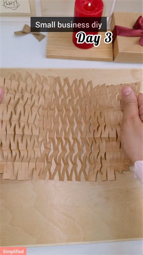 DIY Honeycomb Paper | Small Business Packaging Hack #shorts #asmr #diy