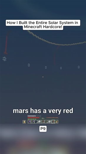 How I Built the Entire Solar System in Minecraft Hardcore! #Minecraft #MinecraftHardcore #SolarSystem #MinecraftBuild #GamingChallenge