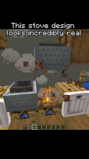 Realistic Kitchen Stove Build in Minecraft