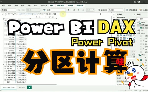 Power BI和Power Pivot有关“分区计算”的实战案例