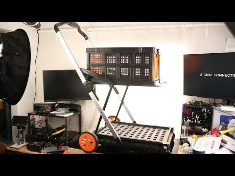 VEVOR Multi Use Functional Collapsible Cart, 198 lbs Capacity 2-Tier Folding Shopping Cart