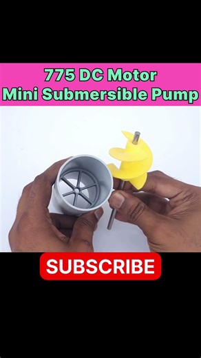 How To Make Mini Submersible Pump With 775 DC Motor #shorts