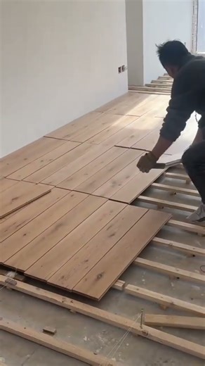 install the floorboards properly by a craftsman