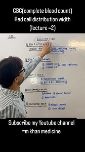 4.7K views · 3.4K reactions | Red cell distribution width (lecture =2) #rdw #cbc #blood | Mujahid Khan | Facebook