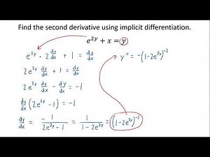 Finding Higher Order Derivatives Using Implicit Differentiation