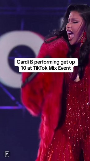 Cardi B Get Up 10 Performance at TikTok Mix Event