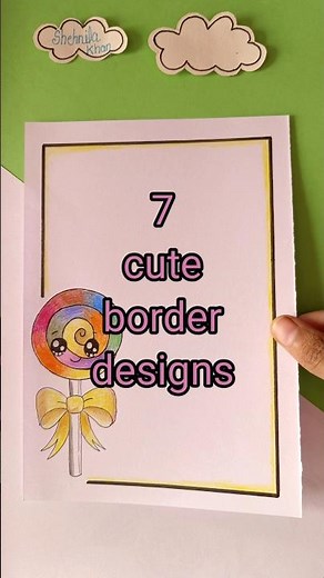 7 easy line border designs PROJECT WORK DESIGNS/CORNER AND SIDE BORDER DESIGN /BORDER DESIGNS/