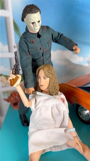 Michael Myers reign of terror comes to a dead stop. ￼#michaelmyers #halloween #horror #figures