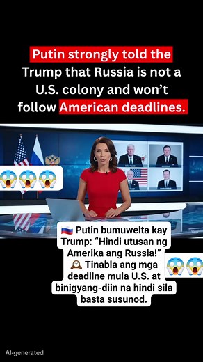 6.2K reactions · 494 shares |  Putin to Trump: "Russia is NOT a U.S. colony!" ⏰ Moscow rejects American deadlines and warns it won’t bow to U.S. pressure.  Tensions escalate as Russia draws the line. #Putin #Trump #RussiaVsUSA #BreakingNews #NoToColonialism #GlobalPowerPlay #Geopolitics #FacebookReels #viralnews | Darin Mae Mahinay | Facebook
