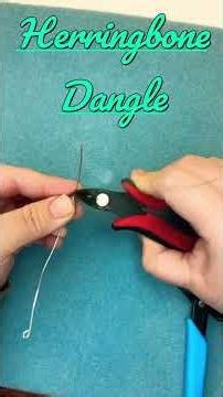 Herringbone Dangle This is such a cute dangle for really adorable pair of earrings #tutorial