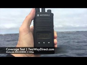 Motorola RMU2040 / RMU2080 / RMU2080D UHF Radio Line-of-Site Coverage Test