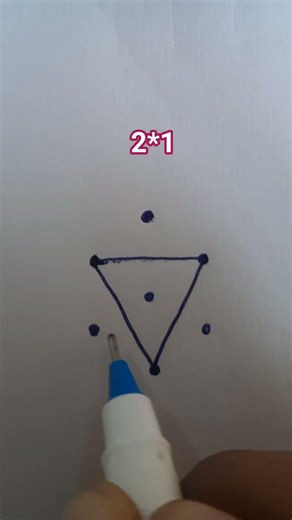 2*1 rangoli design for beginners#easy learning rangoli#viral rangoli#simple and easy rangoli design