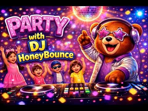 Party with DJ HoneyBounce 🐻🎧 | Kids Dance Song