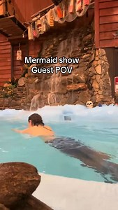 3.8K views · 1K reactions | What does a guest see when I’m doing a mermaid show in the pirate’s mermaid lagoon? at the Pirate restaurant the guests are watching the mermaids through the fence and from above. there is no underwater viewing window. #mermaid #mermaidtail #POV #h2o #lagoon #swimming #finfolk #realmermaid #artist #art | Haley Mermaid | Facebook