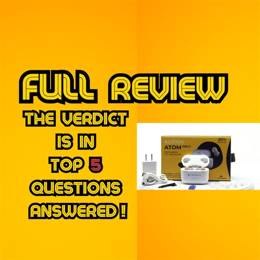 Watch Audien ATOM PRO 2 Hearing aid - Top 5 Questions Answered on Amazon Live