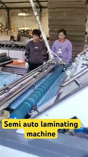Semi auto corrugated sheet paperboard laminating machine for 3 ply corrugated paperboard