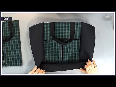 【DIY】 Multi-Pocket Tote Bag Tutorial | Complete Guide for Beginners