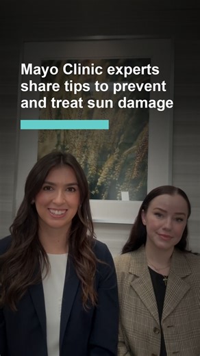 16K views · 131 reactions | Sun safety starts with awareness. Even on cloudy days, UV rays can silently damage your skin. Tara Wyckoff, PA-C, and Maylon Cummings, medical aesthetician, from the Mayo Clinic Cosmetic Center in Florida share tips on how to protect yourself and how to treat sun damage. Learn more: https://careinfo.mayoclinic.org/cosmetic-center-fl | Mayo Clinic | Facebook