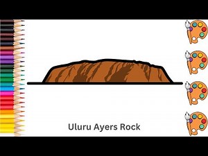 Uluru Ayers Rock - Sketch Art and Paint | Step by step tutorial | Pencil to Palette