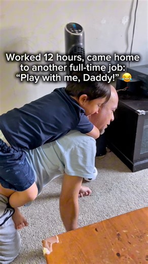 9.1K views · 427 reactions | After 12 hours at work… my kids still said, “Play with us, Papa!”  Lesson: Love doesn’t wait for energy — it creates it. ❤️ #DadModeOn #FamilyTime #TiredButHappy #FunnyButTrue | Noel D Dalaguit | Facebook
