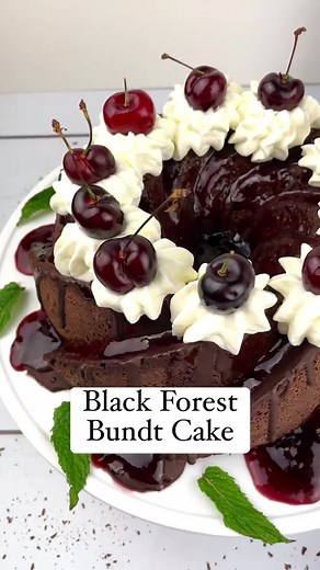 Delicious Black Forest Bundt Cake Recipe