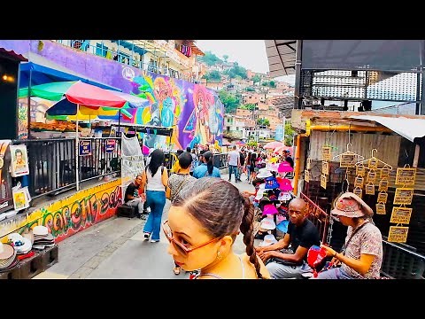 🇨🇴 COMUNA 13 DISTRICT MEDELLIN COLOMBIA 2024 [WALK TOUR]