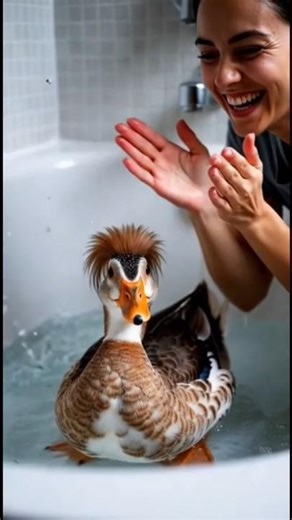 Viral video of a duck dancing)🦆#funny #fypシ゚viral #viral #duck #ai #funnyshorts #funnyvideo #aiart