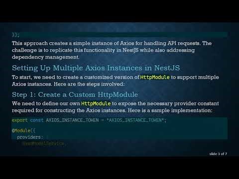 Creating Multiple Axios Instances in NestJS