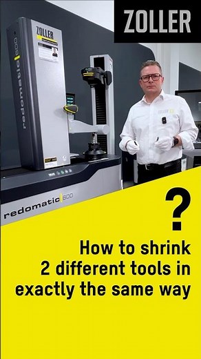 How to shrink 2 different tools exactly the same way? — ZOLLER »redomatic«