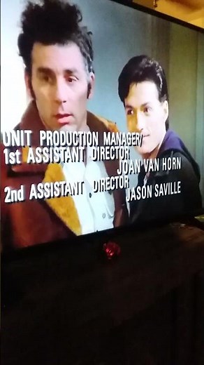 Seinfeld ending credits. The outing episode