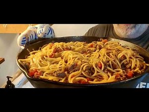 Taco spaghetti, quick, easy, and full of flavor