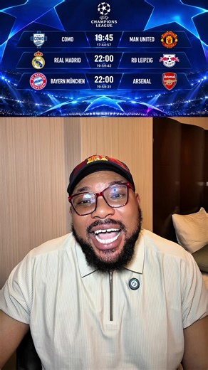 Manchester United and Real Madrid make sure you win your matches oh Barcelona Lost to the best team in the world so it's not that much of a big deal Como vs Man United Madrid vs Leipzig Bayern vs Arsenal #championsleague